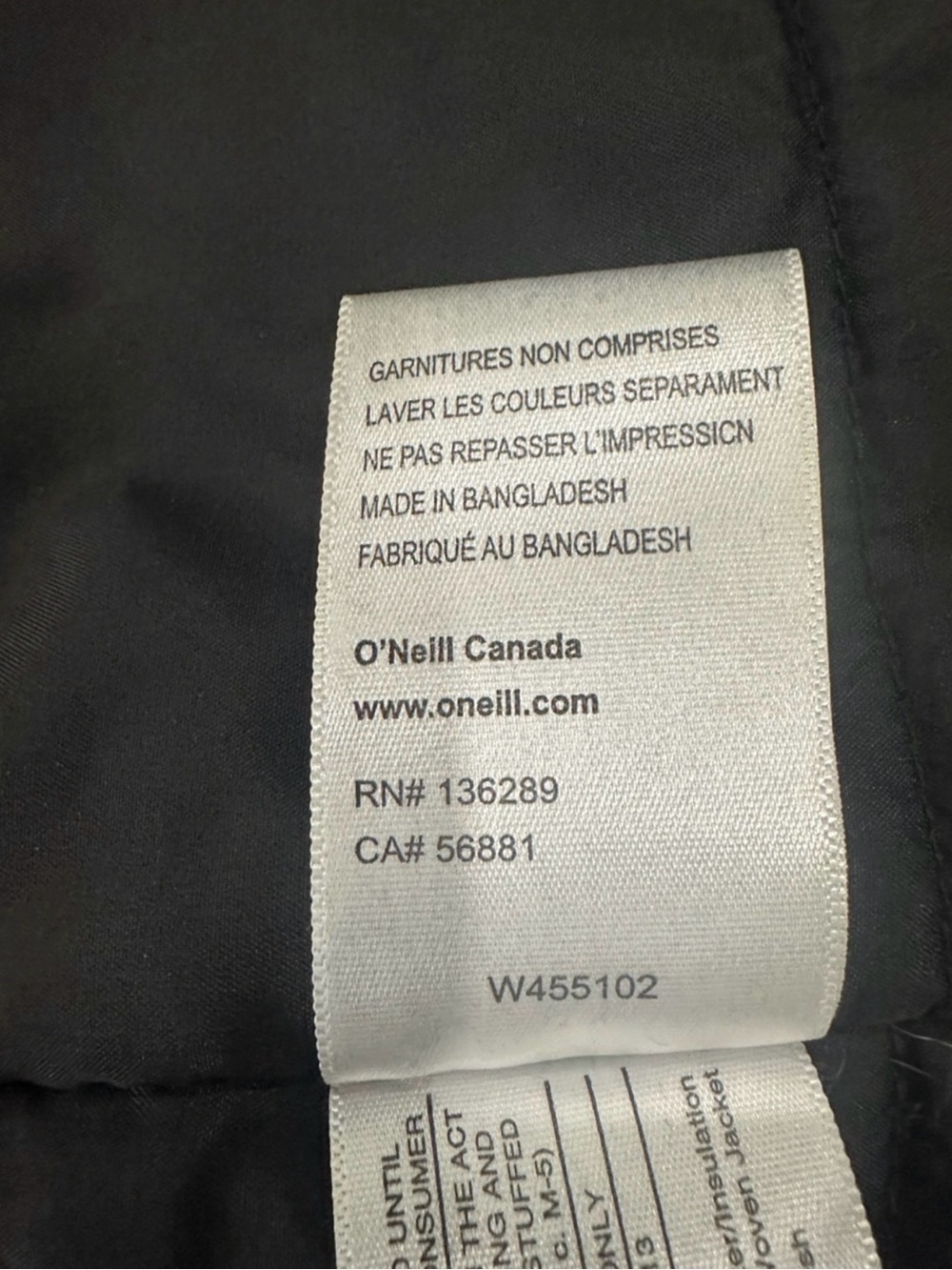 O'Neill Olive Green Hooded Parka with Faux Fur Trim size XL - Picture 4 of 6